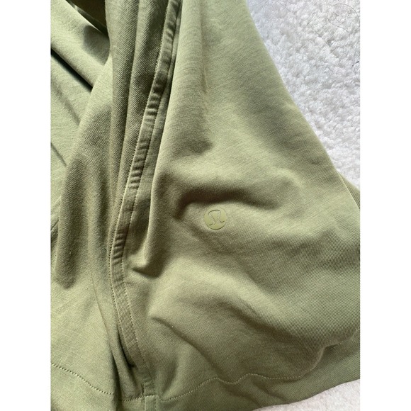 NWT Lululemon Cotton Wrap-Front T-Shirt Dress Olive Green Women's Size 4 - Picture 11 of 14